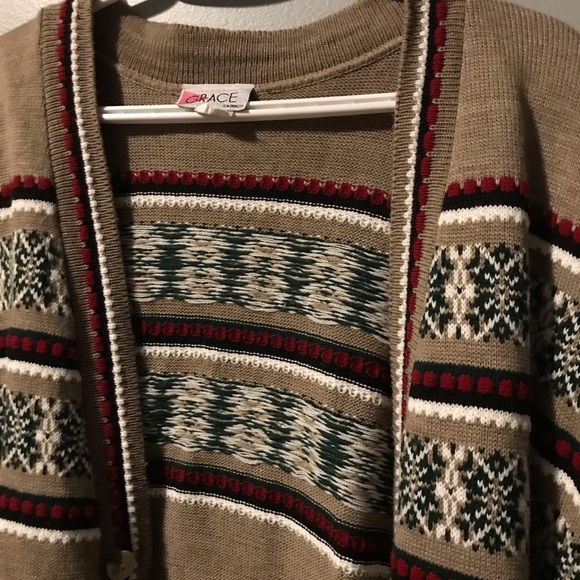 Grandpa patterned cardigan - Picture 3 of 4